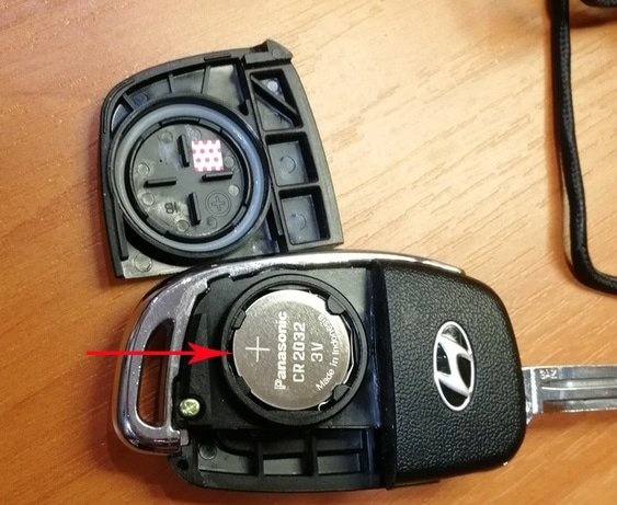 Как заменить батарейку в автомобильном ключе Hyundai Cret?
