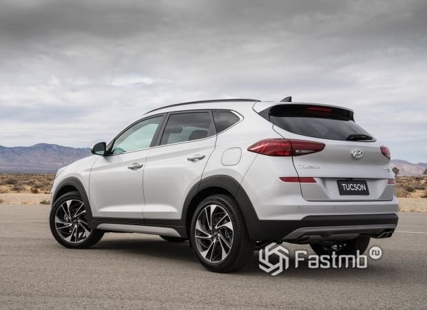 Hyundai Tucson 2019 для США, вид сзади