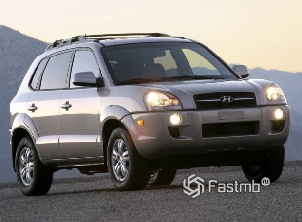 Hyundai Tucson 2004 для США, вид спереди