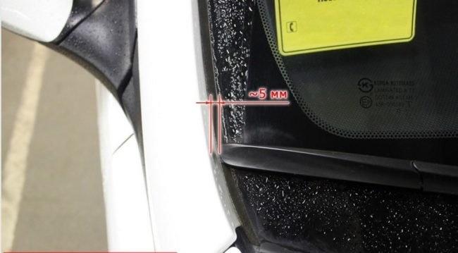 Гибридная щетка стеклоочистителя со стороны пассажира для Hyundai Solaris 425 мм
