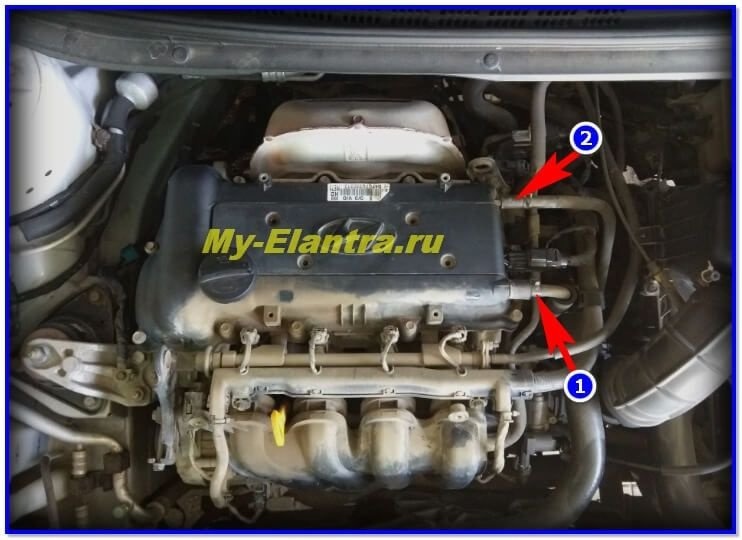 Замена прокладки клапанной крышки двигателя Elantra